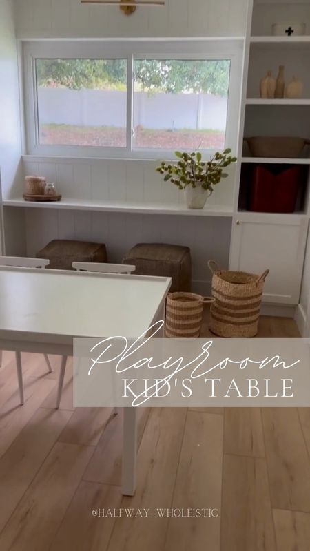 We love our “grow-with-you” table from Pottery Barn Kids. The lower height is perfect for toddlers and the standard height works as your children get older. A great investment for a playroom! 

#kidstable #activitytable #playroomdesign #homedecor #playroomideas 

#LTKfamily #LTKkids #LTKhome