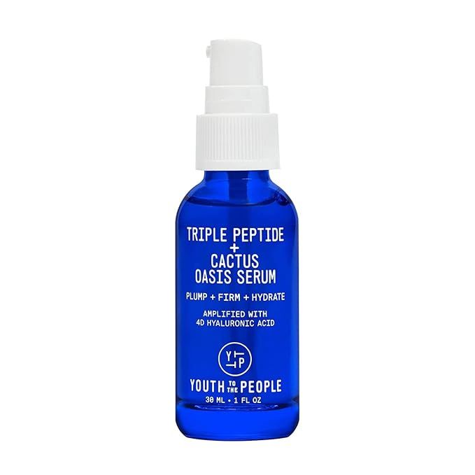 Youth To The People Triple Peptide + Cactus Oasis Face Serum - 4D Hyaluronic Acid Hydrating Serum... | Amazon (US)