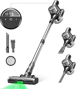 Ultenic Cordless Vacuum Cleaner, 450W 30Kpa Stick Vacuum with Car Dashboard Screen, Tangle-Free B... | Amazon (US)