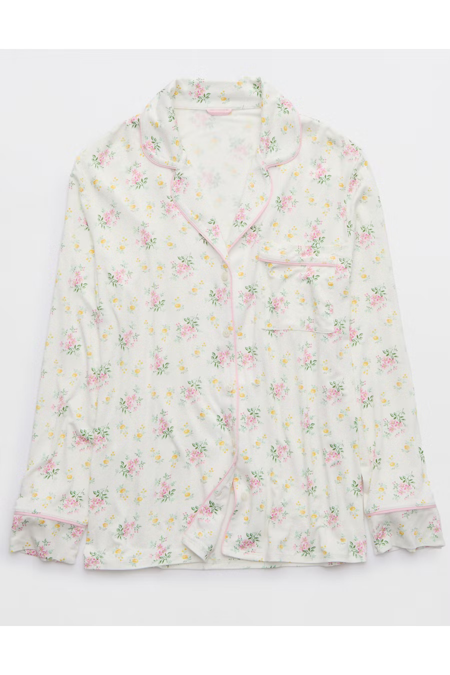 Aerie Real Soft Pajama Shirt Women's Soft Muslin M | Aerie