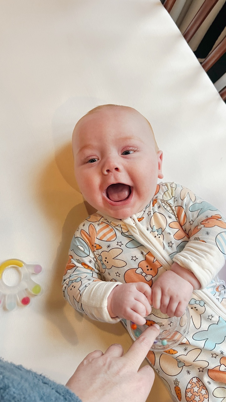 Easter pictures with baby CJ 🐇🥕🐣✨💙 he loves all his finds from @cadenlane !!!! Use BUNNY at checkout for 20% off their Easter sale! #CadenLane #CadenLanePartner