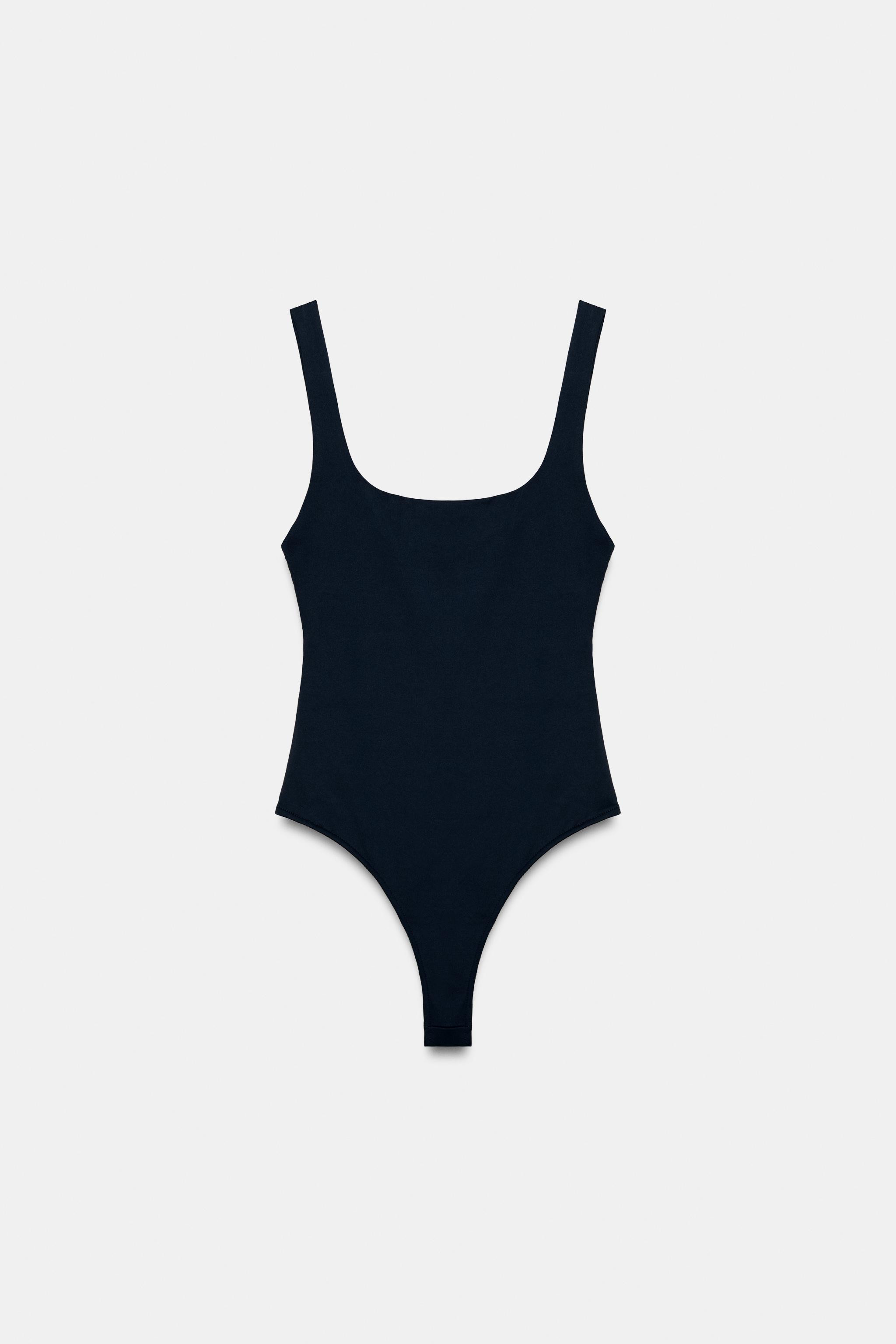 SQUARE NECK STRETCH BODYSUIT | Zara Canada