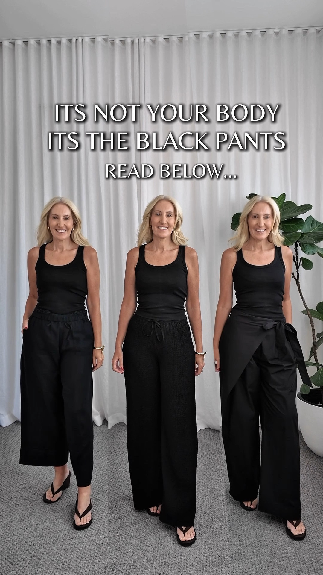 I’m wearing the following styles. All in a size 10 and I’m 174cms. Usually a size 8 in tops and 8/10 in bottoms. 

European Linen Wide Leg Pants
I’d size down in this style. Please note these are not a cropped style I have them rolled over once at waist. Big in fit $50

Lily Loves Textured Straight Leg Pants $35
True to size and great leg length. No pockets 

Wrap Front Pant $60 size down if in between sizes 100% cotton (my fave)

#LTKjeans #LTKaustralia #LTKstyletip