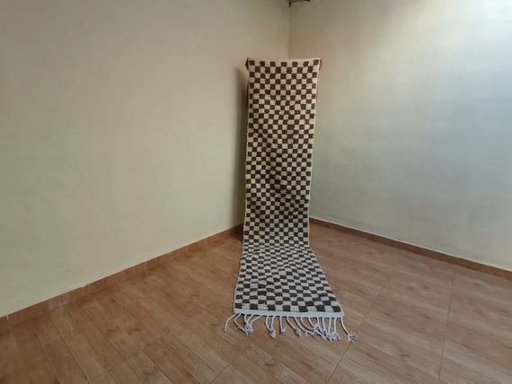 Brown & White ''custom Moroccan Hallway Rug '' | Etsy | Etsy (US)