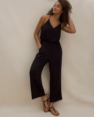 Halter Crop Bra Jumpsuit | SOMA