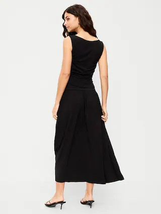 Fit & Flare Drop-Waist Maxi Dress | Old Navy (CA)