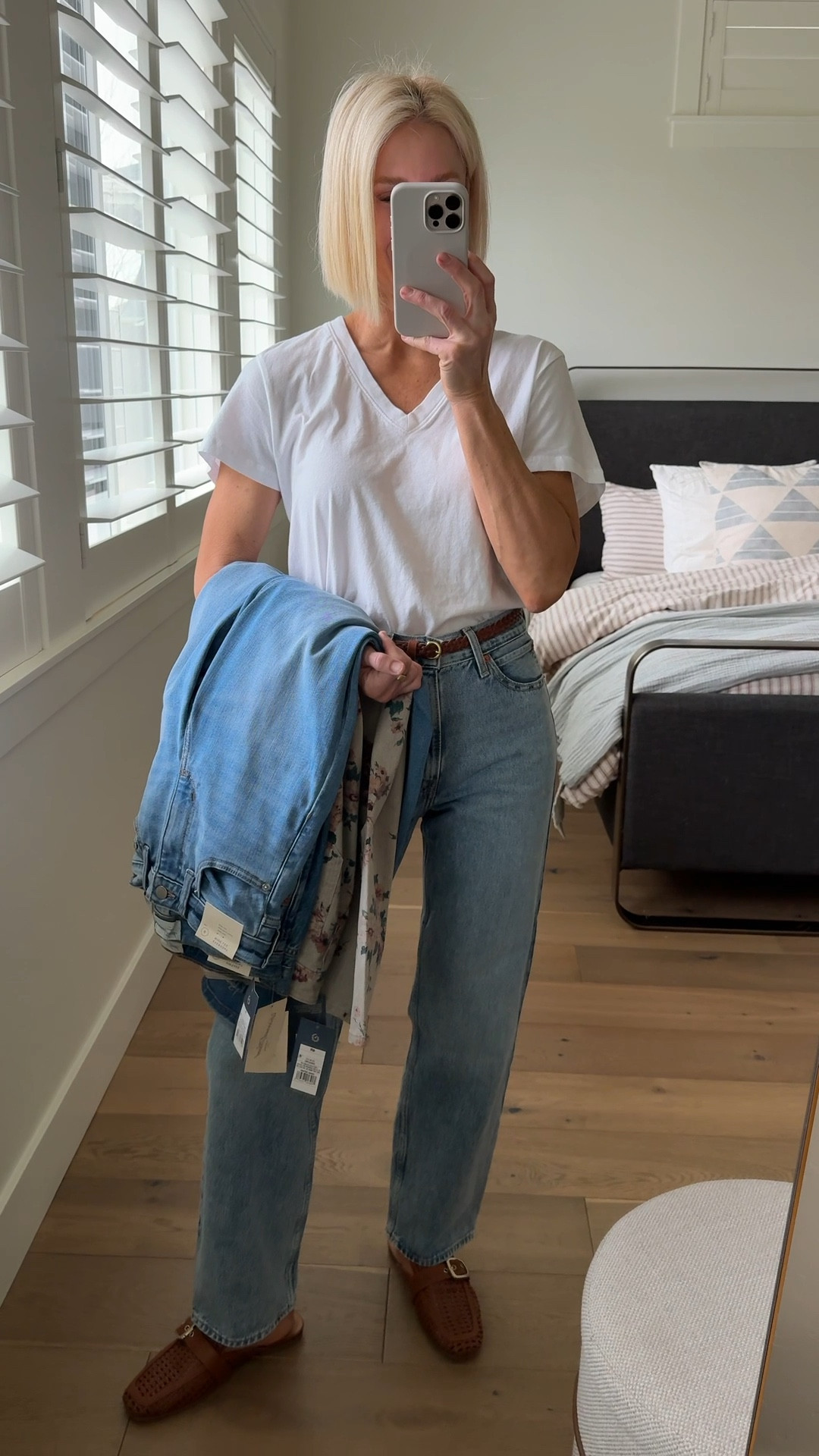 New jeans and pants at target that I’m loving! And these NEW woven mules. 10/10 — these will SELL OUT!
Size up in the wide leg and floral pair the other ones fit true to size.
Linked the exact Levi’s I’m wearing— consider sizing up for a looser fit, which is what I did. wearing size 28.

#LTKOver40 #LTKmomlife #LTKgrwm