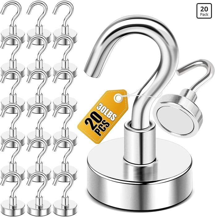 DIYMAG Magnetic Hooks, 30lbs+ Magnet Hook 2026 Cruise Cabin Ship Essentials Heavy Duty Strong Mag... | Amazon (US)