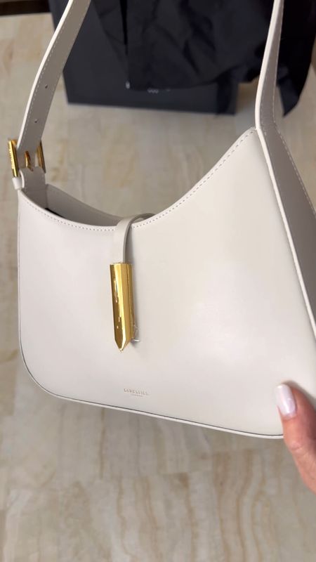 New shoulder bag by Demellier. 

It's luxe but at a more moderate price.  

I'm fond of this brand. Not only do they make beautiful bags, but they are ethically made, and every piece you purchase funds vaccines and treatments for children 

#LTKVideo #LTKitbag #LTKover40