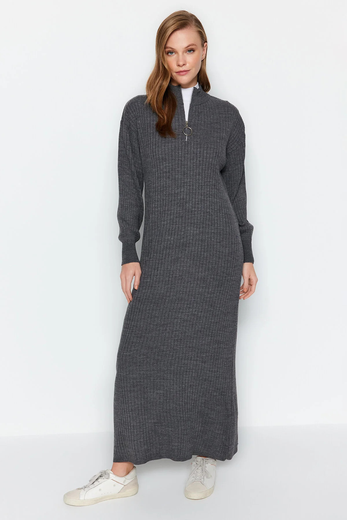 Kleid - Grau - A-Linie | Trendyol DE