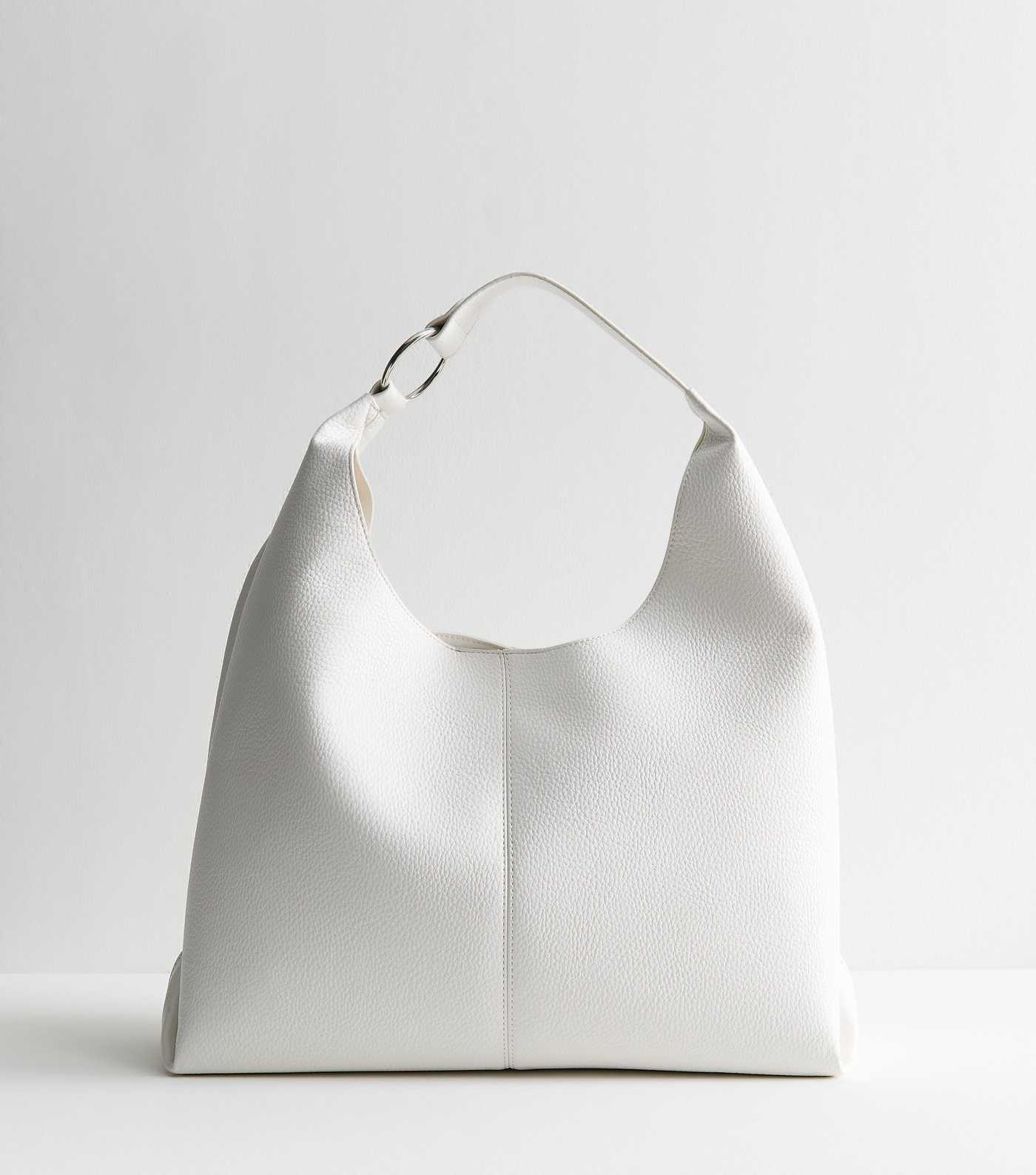 White Faux Leather Oversized Shoulder Bag | New Look | New Look (UK)