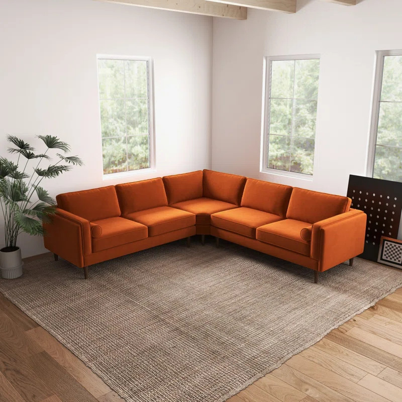 Elberon 3 - Piece Modern Living Room Symmetrical Corner Sofa | Wayfair North America