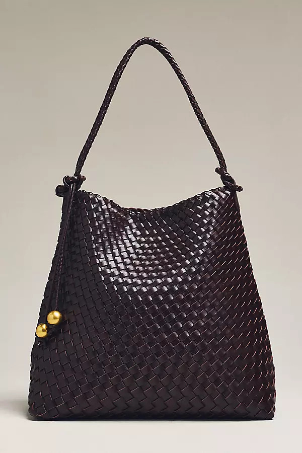 Woven Knotted-Strap Bucket Bag | Anthropologie (US)