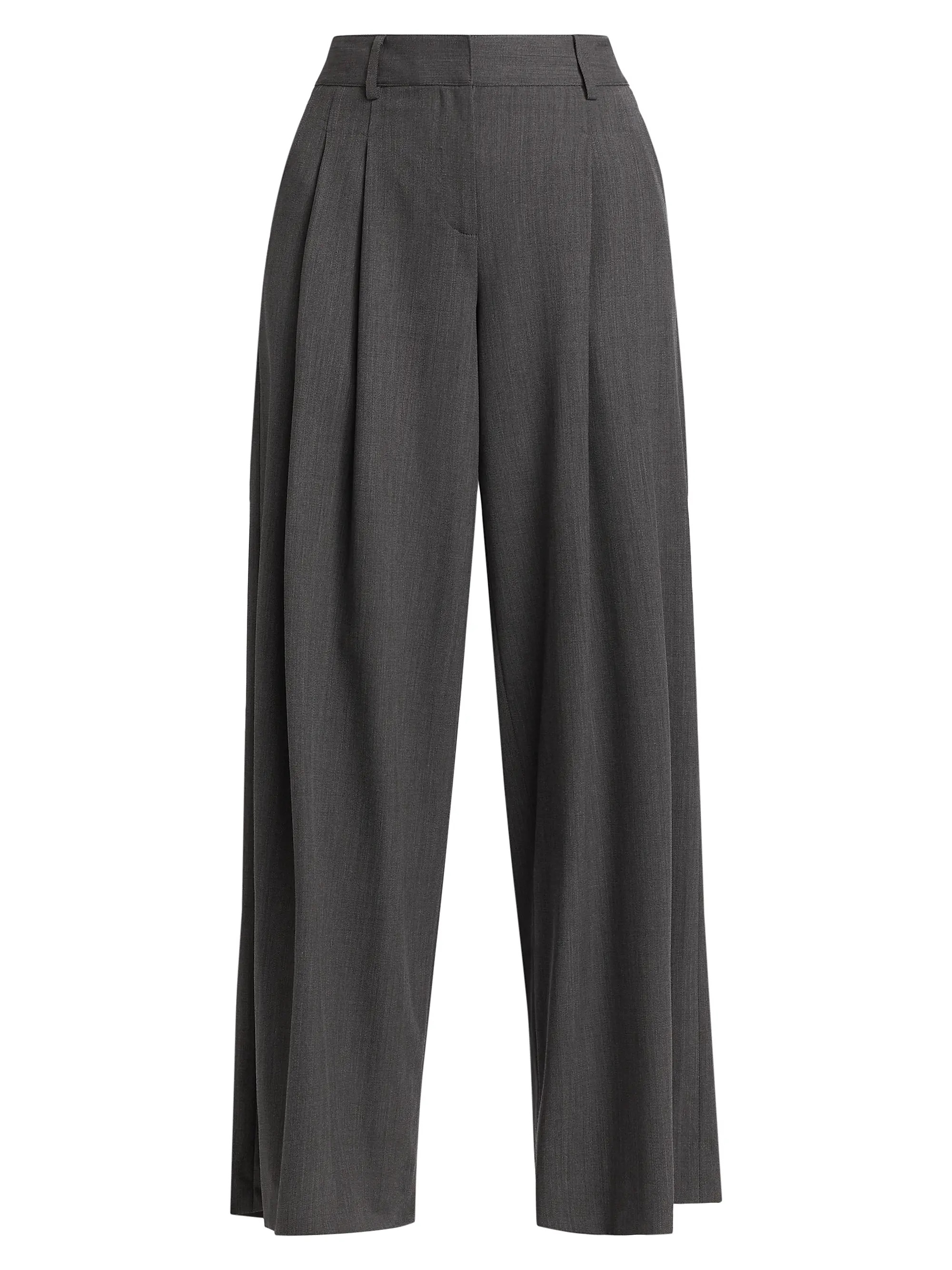 New Didi Wide-Leg Wool Trousers | Saks Fifth Avenue