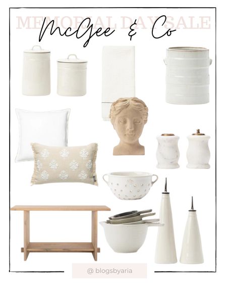 McGee and Co Memorial Day Sale finds! Take 25% off!! 

Home decor • pillows • kitchen decor • console table • bust • arched cabinet • pendant • cane cabinet • counter stool • stacked boxes 


#LTKhome #LTKFind #LTKsalealert
