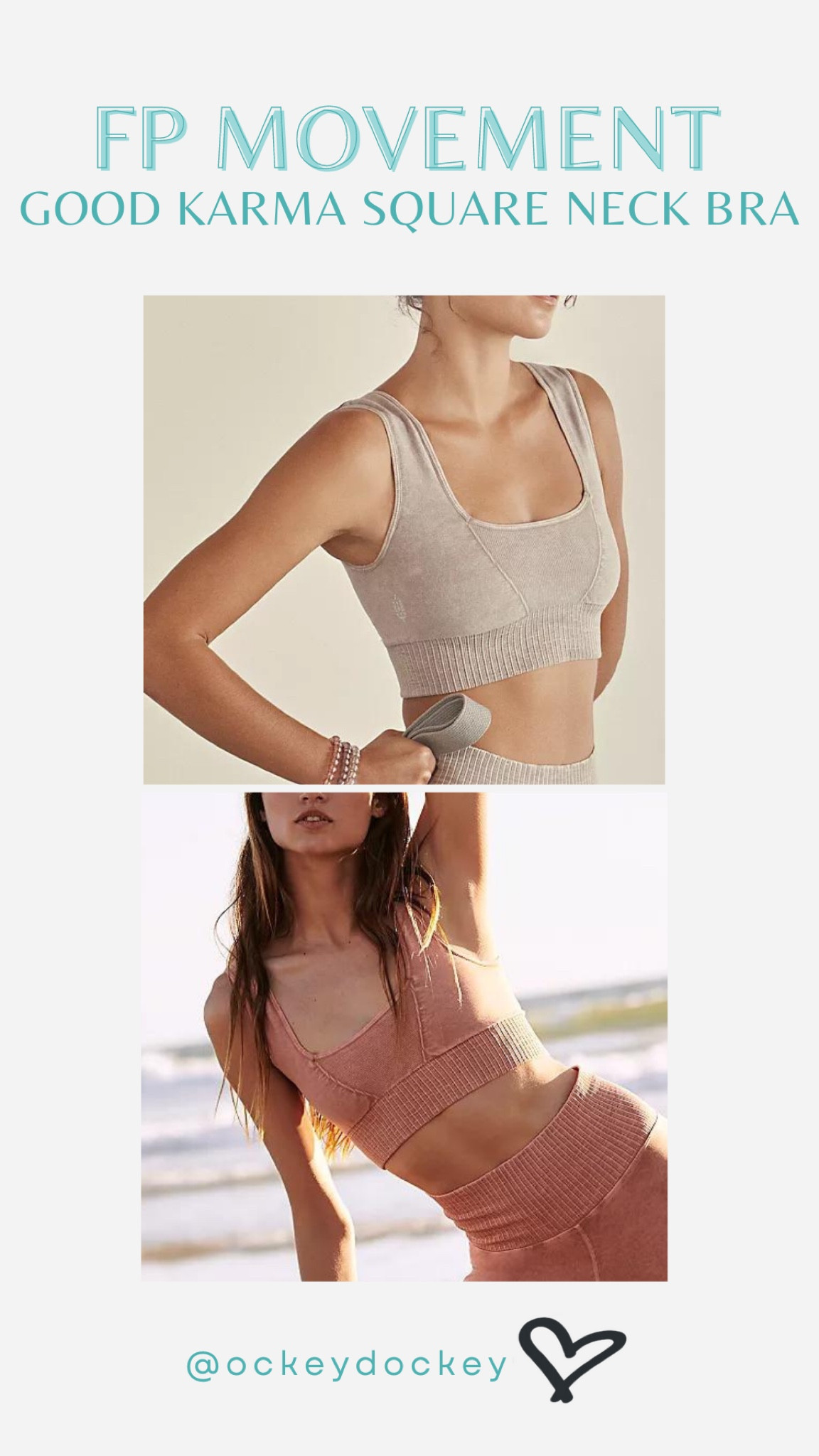 FP Movement Good Karma Square-neck Bra! 