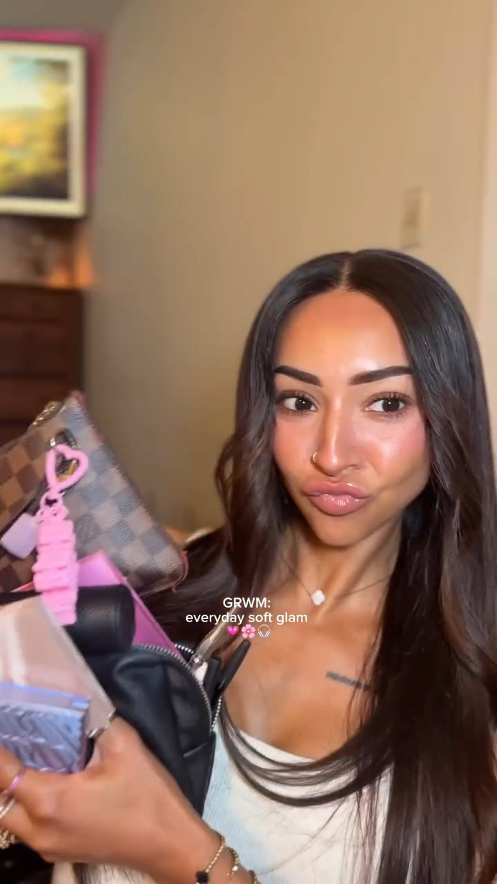 everyday soft glam grwm 💗🌸🎧 my fav lip liner is currently MIA 😭 but this one is a close second so it’ll do 

 products used: 
- tatcha luminous dewy skin mist
- benefit precisely my brow
- L’Oréal infallible concealer 
- L’Oréal infallible foundation
- ilia skin stick (contour/bronzer)
- maybelline rewind color corrector (the pink one!) & concealer
- ysl liquid blush in “make me blush”
- givenchy prisme powder
- NARS ethereal aura blush palette
- wonderskin eyeliner pencil in espresso
- lawless double dozen eyeshadow palette 
- L’Oréal panorama mascara
- lawless forget the filler lip liner in “nude honey”
- L’Oréal plump ambition lip gloss in “201 milky nu” 
- L’Oréal infallible setting spray

🎀 all products on my ltk