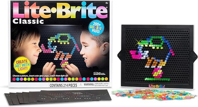 Lite-Brite Classic, Favorite Retro Toy - Create Art with Light, STEM, Educational Learning, Holid... | Amazon (US)
