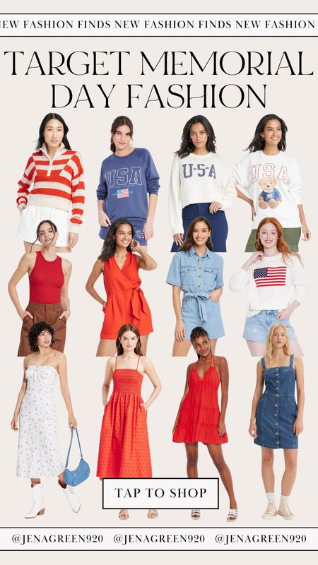 Target Memorial Day Fashion | Target Fashion | Spring Outfits | Red White & Blue Outfits 

#LTKfindsunder50 #LTKfindsunder100 #LTKstyletip