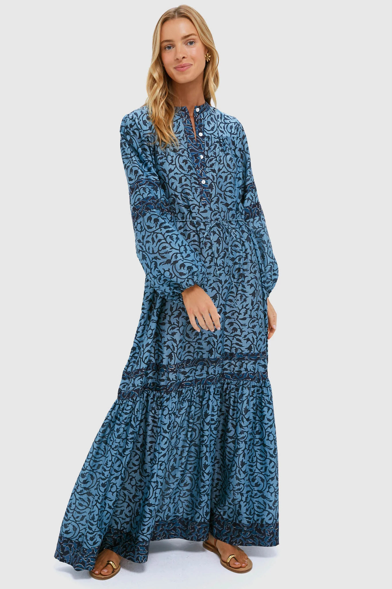 Indigo Midnight Vine Viviana Dress | Tuckernuck (US)