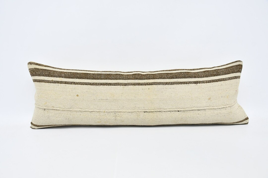 Pillow Covers, Antique Pillows, Personalized Pillow, 12x36 White Pillow Cover, Striped Pillow Cas... | Etsy (US)