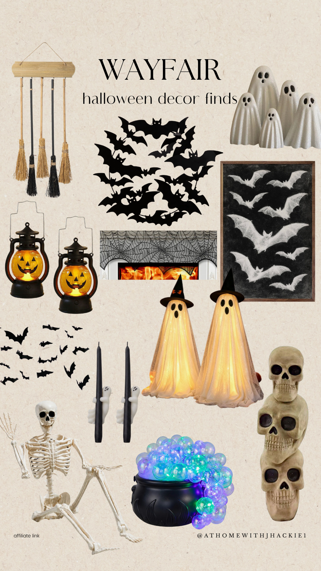 Wayfair Halloween decor, Halloween home decor, Halloween decor finds, spooky home decor, neutral Halloween decor, cute Halloween decorations, Halloween decorating ideas, Halloween home finds, Wayfair home finds, ghost decor, bat wall decor, Halloween fireplace decor, Halloween mantel decor, skeleton Halloween decor, pumpkin lantern decor, witch ghost decor, indoor Halloween decorations, cozy Halloween decor, aesthetic Halloween decor, trending Halloween decor, affordable Halloween decor, Halloween living room decor, fall Halloween home decor, spooky season decor, Halloween affiliate finds

#LTKSeasonal #LTKHome