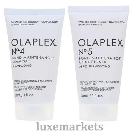 Olaplex No.4 Bond Maintenance Shampoo & No.5 Conditioner 1 oz each | Walmart (US)