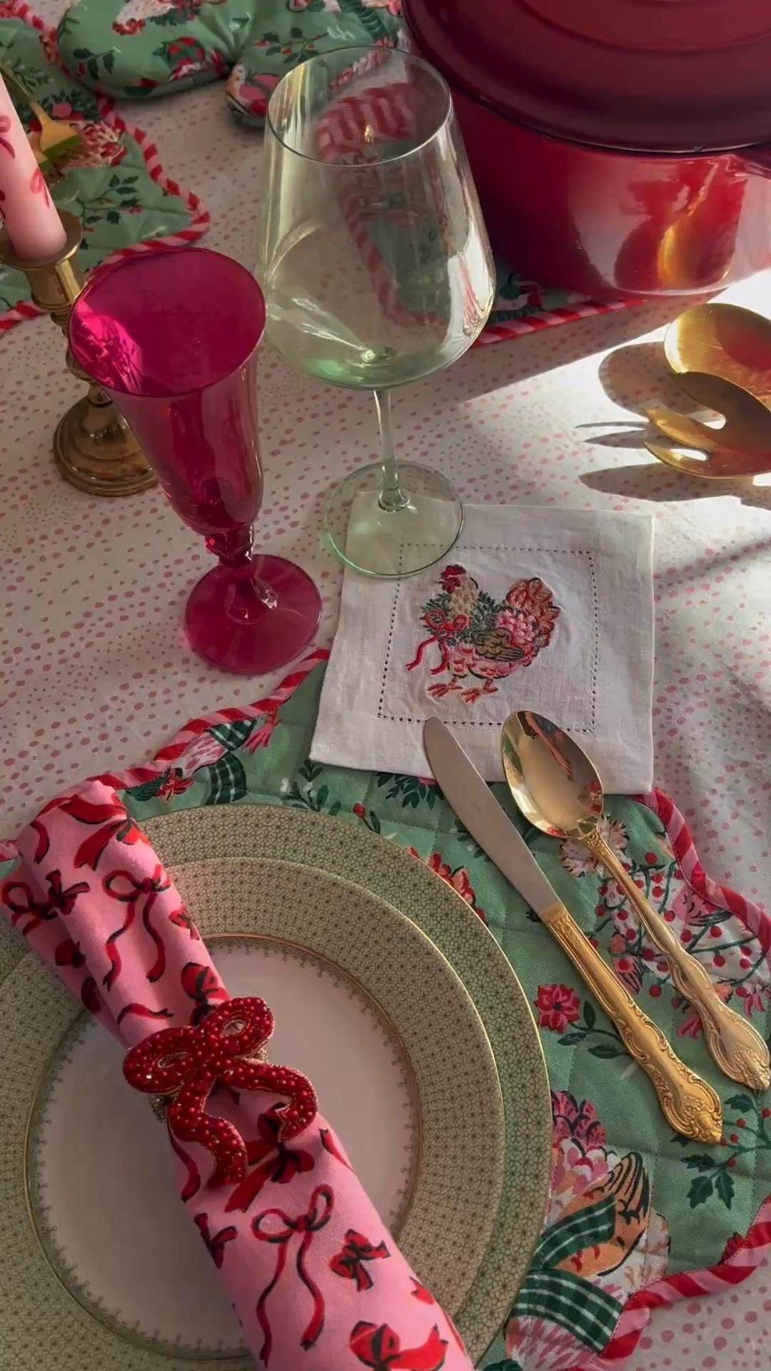 My holiday tablescape as seen in a magazine 

#LTKSeasonal #LTKParties