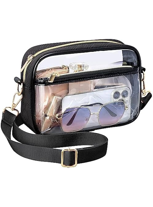 BOSTANTEN Clear Purses for Women Stadium Approved Clear Bags Small Crossbody Bags Trendy for Conc... | Amazon (US)