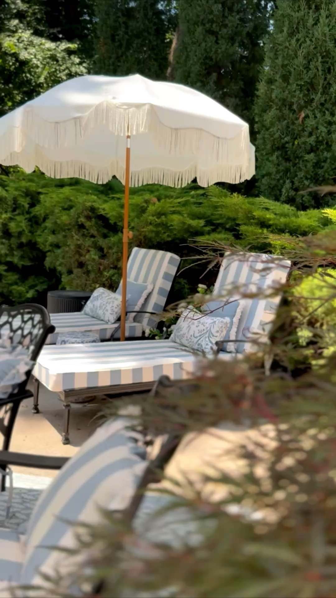 Outdoor furniture, patio furniture, Sunbrella cushions and pillows, chaise lounge chairs, outdoor sale, poolside, patio umbrella, outdoor rug, Ballard Designs outdoor collection

#LTKSeasonal #LTKHome #LTKSaleAlert