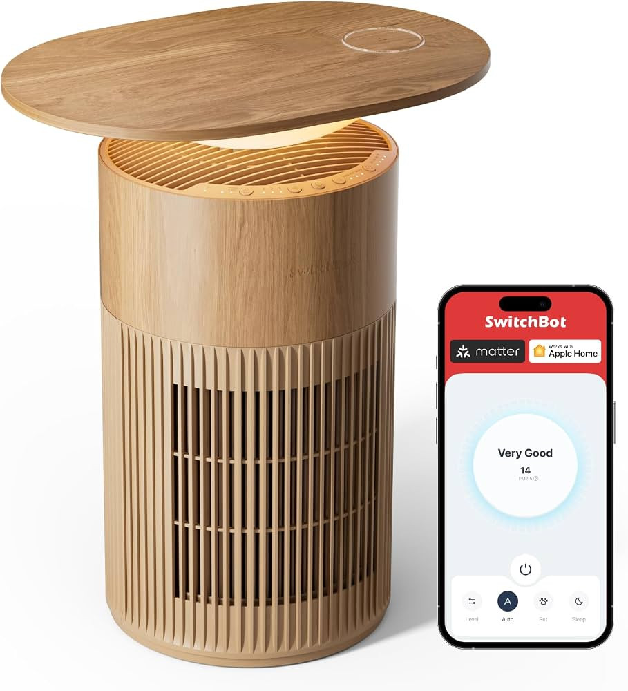 SwitchBot Air Purifier for Home Large Room, Matter, Up to 3620 ft\u00b2, Air Purifier for Wildfir... | Amazon (US)