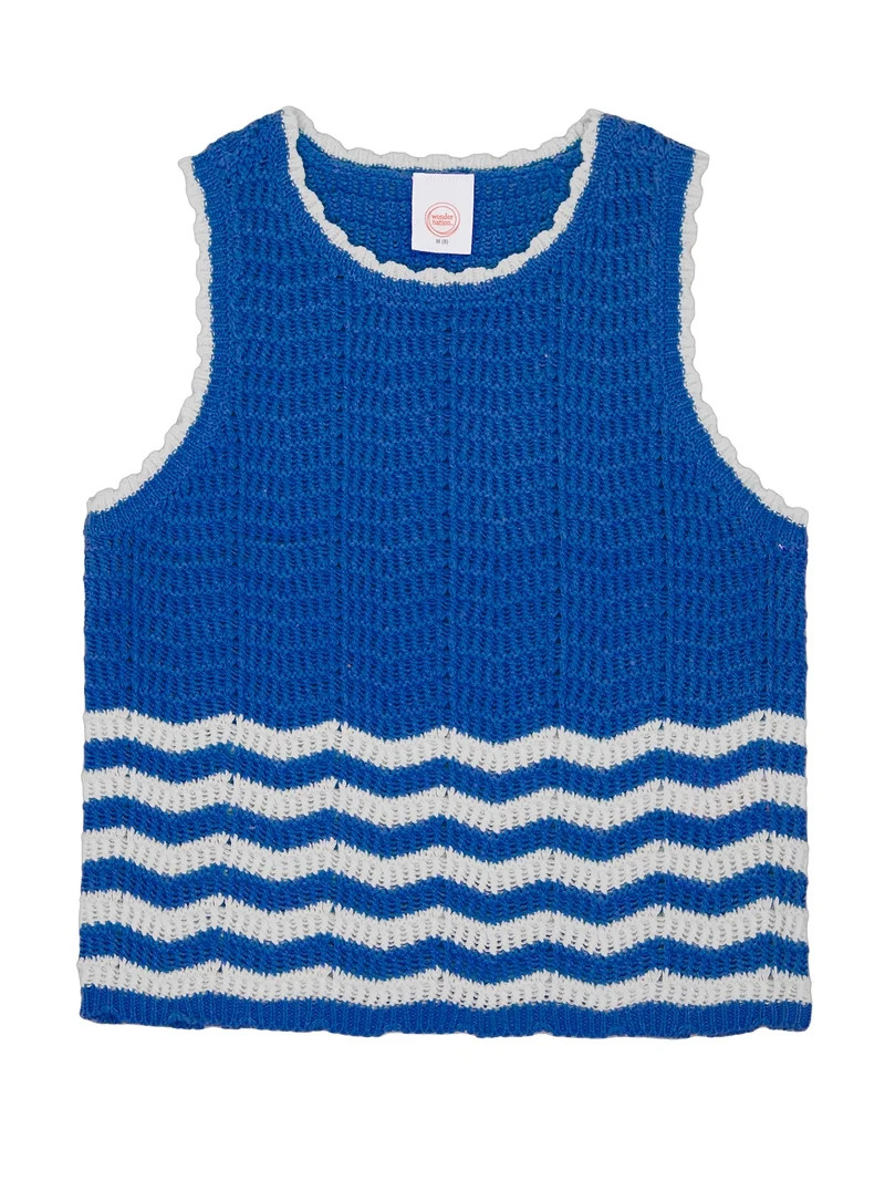 Wonder Nation Girls Sweater Tank, Sizes 4-18 & Plus | Walmart (US)