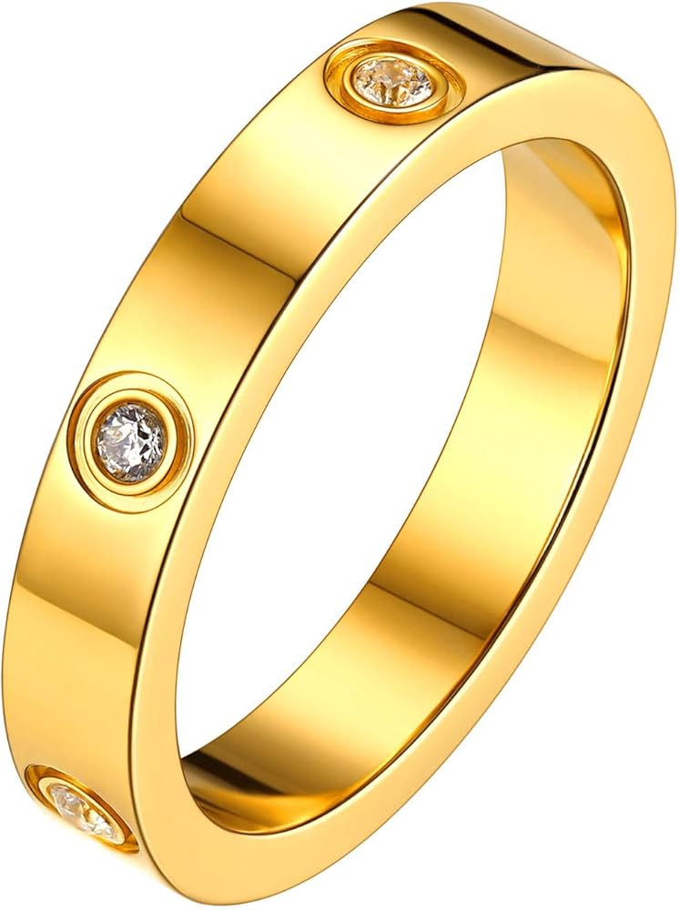 FOCALOOK Ehering Partnerring für Damen Herren 4mm/6mm breit personalisiert Verlobungsring Antrag... | Amazon (DE)