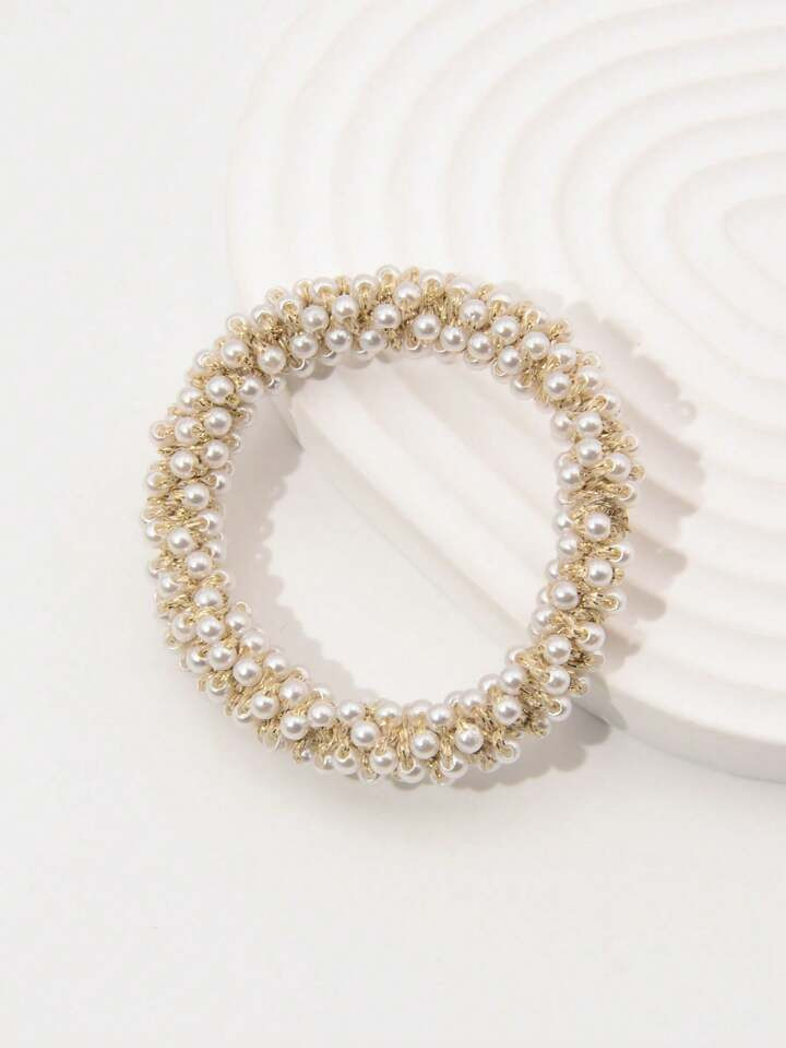1pc Korean Style Fashionable Elegant Crystal Elastic Band Simple Versatile Bracelet | SHEIN