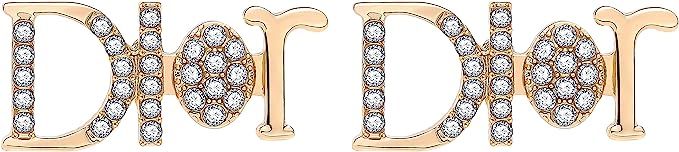 D Earrings Initial Letter Earrings & Hypoallergenic Sterling Silver Stud Earrings Cubic Zirconia ... | Amazon (US)