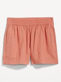 High-Waisted Linen-Blend Pull-On Shorts -- 3.5-inch inseam | Old Navy (US)