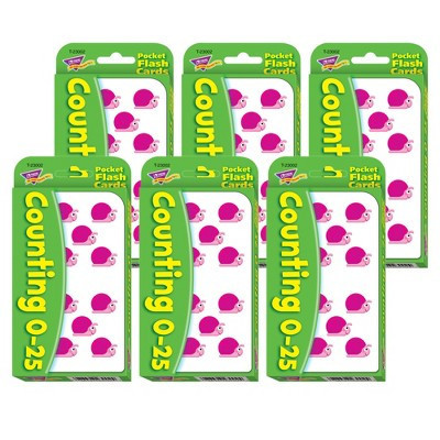 TREND Counting 0-25 Pocket Flash Cards, 6 Packs | Target