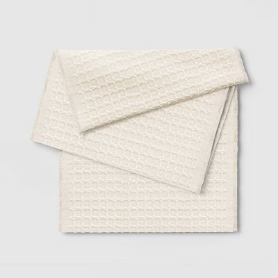72"x14" Solid Textured Table Runner Ivory - Threshold™ | Target