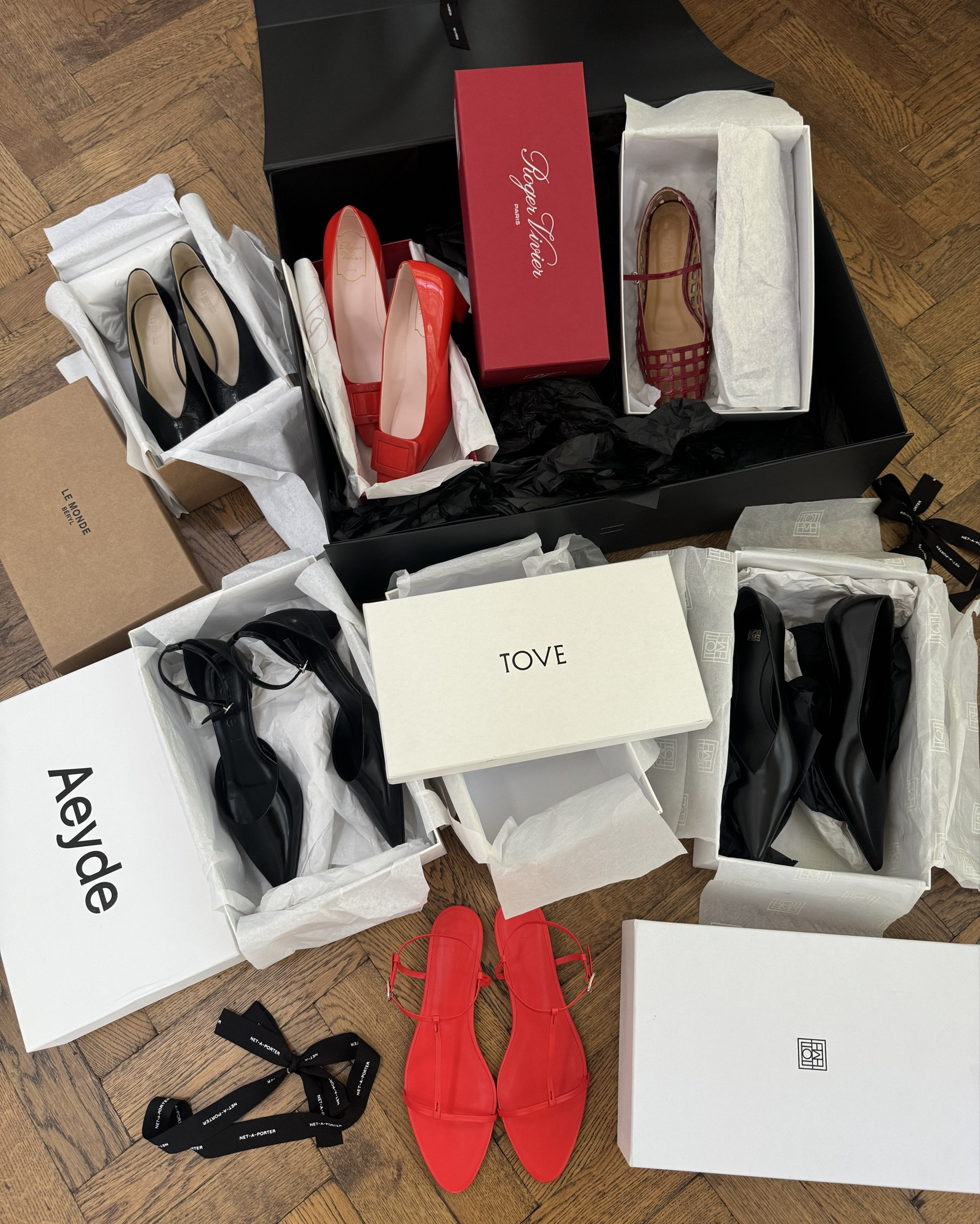 AD Shoe Shopping with NET-A-PORTER | leather pumps, red caged flats, red sandals, patent heels, mesh flats, Mary-Jane shoes 

#LTKstyletip #LTKshoes #LTKsummer