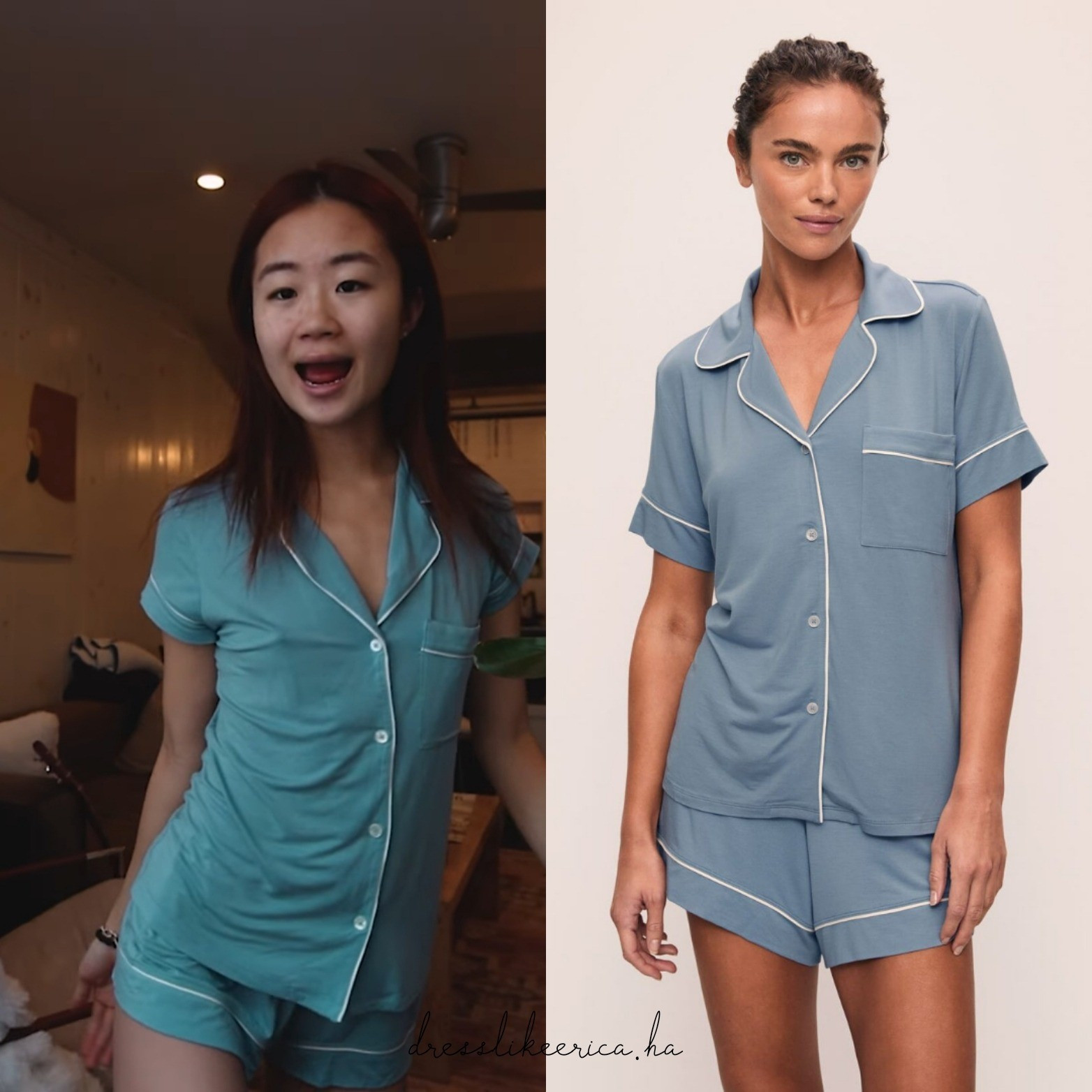 Erica Ha via her YouTube Video! PJs linked below ↓

#LTKdayinmylife #LTKgrwm #LTKootd