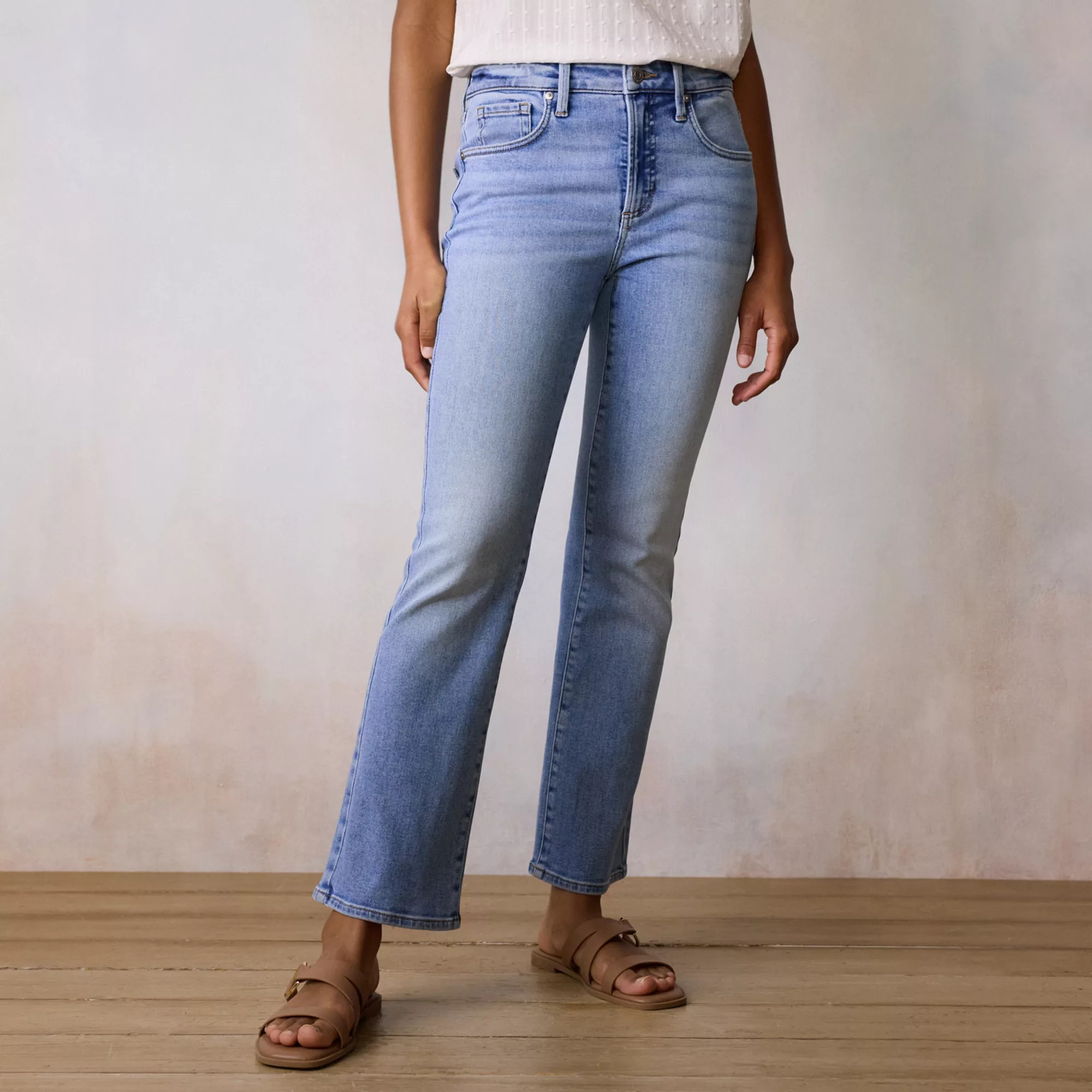 Women's LC Lauren Conrad High Rise Bootcut Jeans, Size: 8 Short, Light Blue Wash | Kohl's