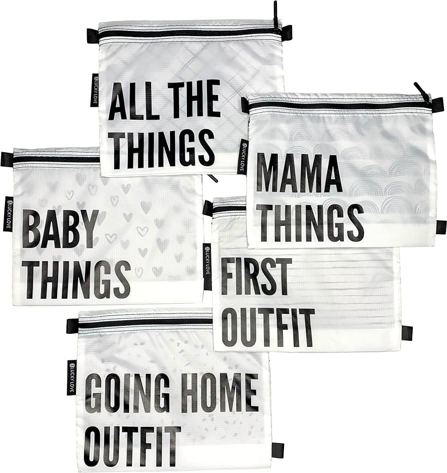 Lucky Love Hospital Bags For Labor and Delivery, Diaper Bag Organizing Pouches and Hospital Bag E... | Amazon (US)