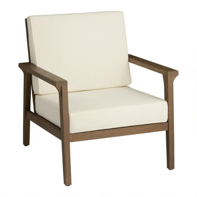 Natural Eucalyptus Zaragoza Outdoor Chair | World Market