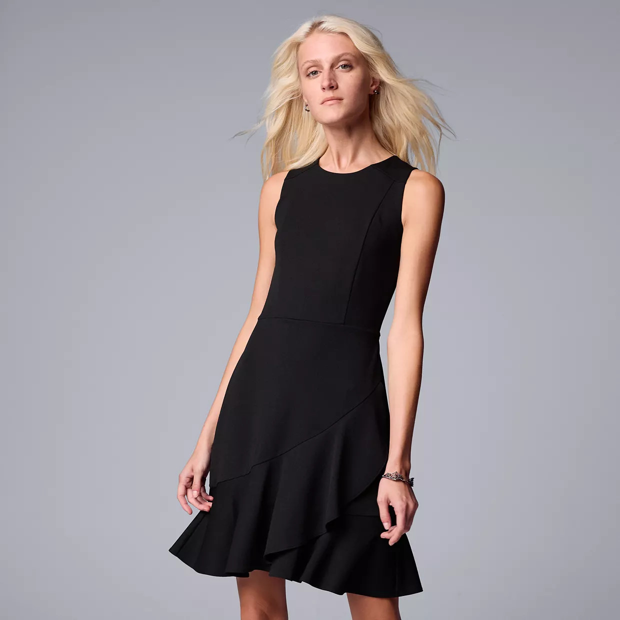 Women's Simply Vera Vera Wang Ruffle Hem Cocktail Dress | Kohl's