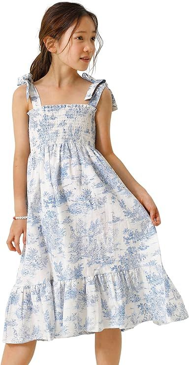 NOTHING FITS BUT Girl’s Classic Linen Cotton Dress, Yunji Gown, Kids Casual Frock | Amazon (US)