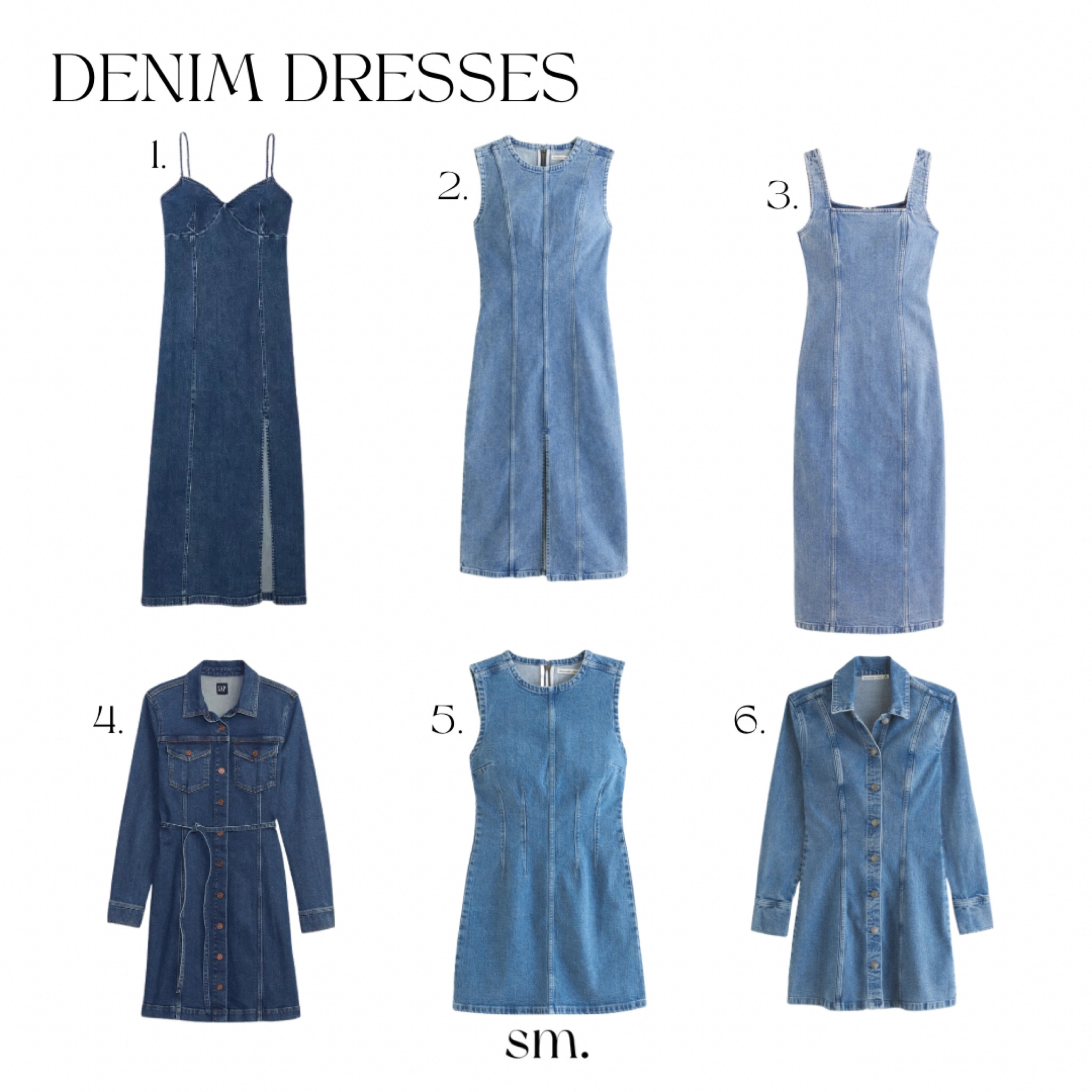 knee length dresses for ladies Rainer Denim Midi Dress | Mid Wash Blue main image 1