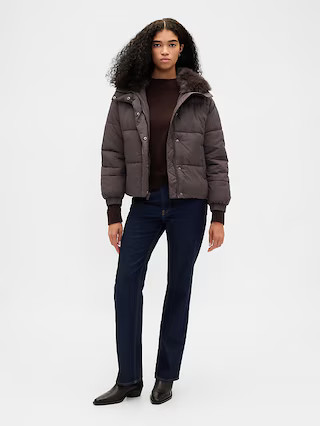 Faux Fur-Trim Puffer Jacket | Gap (US)