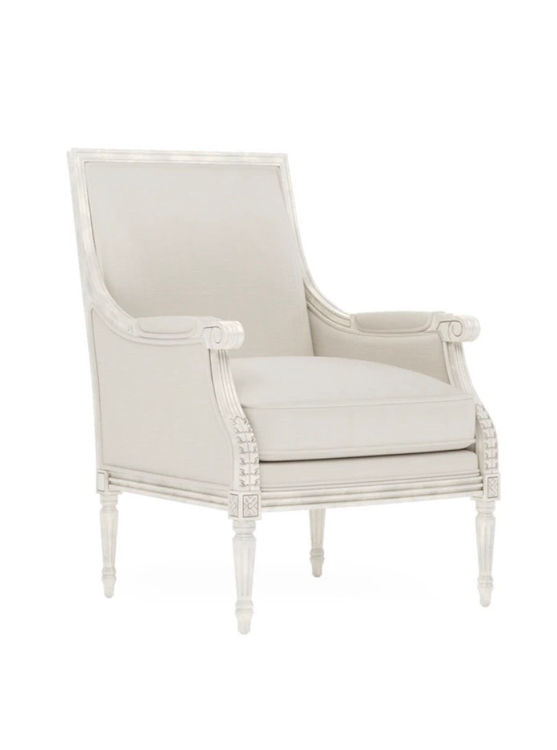 On sale! 🎉 Gorgeous French Inspired Bergere chair similar to the one in my bedroom!