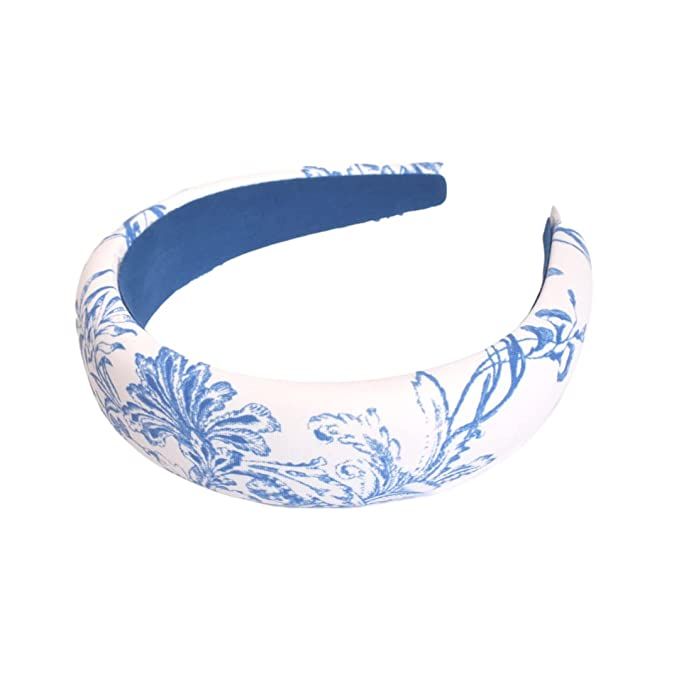 Bellefixe Padded Headband (Antique Blue Floral) | Amazon (US)