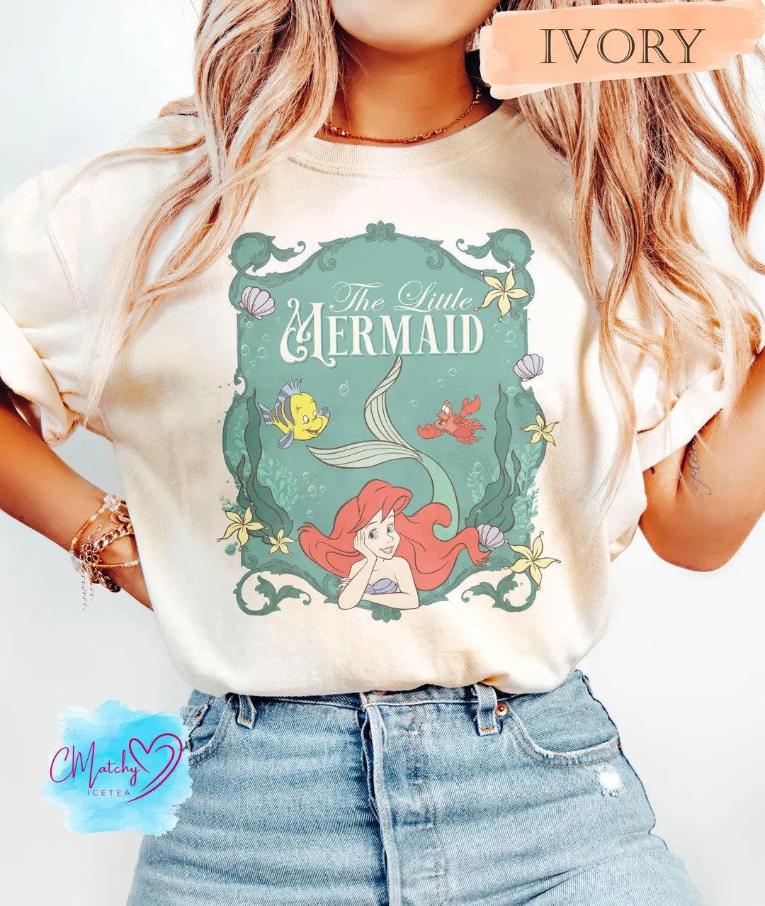 Retro Vintage Ariel the Little Mermaid Shirt, Ariel Mermaid Shirt, Vintage Retro Ariel Shirt, Ari... | Etsy (US)